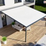 Pergola V ZIP SELT nad drewnianym tarasem