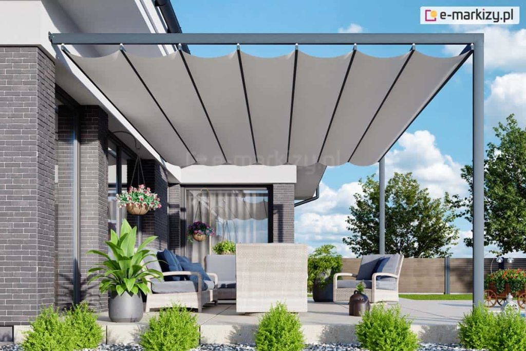 Aluminiowa pergola ścienna costa, pergole aluminiowe na wymiar