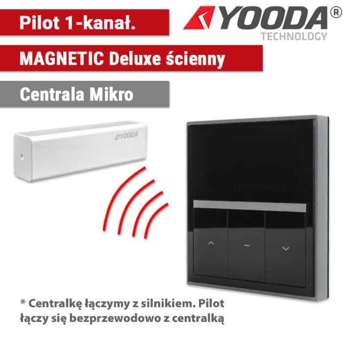 Pilot MAGNETIC DELUXE ścienny 1szt + Centralka Mikro