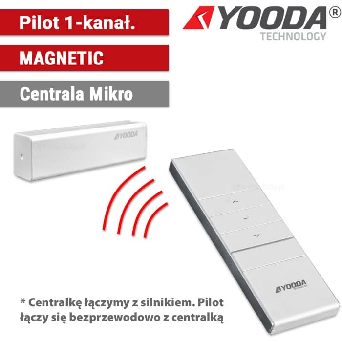 Pilot MAGNETIC 1-kanałowy + Centrala Mikro