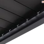 Obracane lamele aluminiowe w pergoli Gloria w kolorze antracytowym