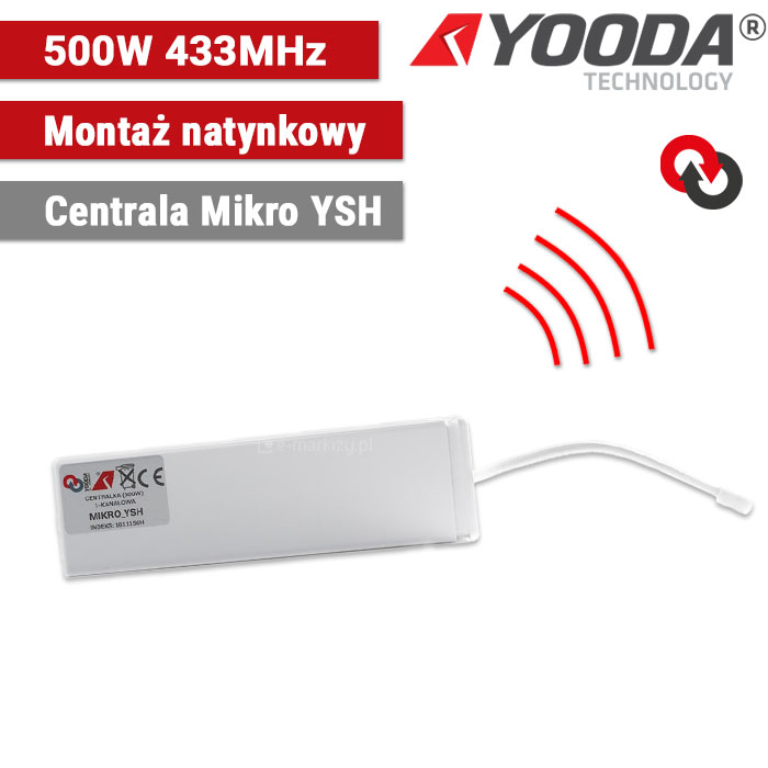 Centralka MIKRO 1-kanałowa natynkowa YSH max 500W 1611150H