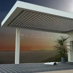 Moduł Dachowy SB 400 R z kompletną ramą z obracanymi lamelami bioklimatycznymi do montażu na pergoli