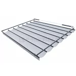 Dach rzymski Supro z rozwijaną tkaniną układającą się w estetyczne fale