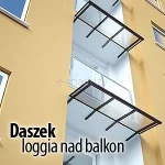 Daszek nad balkon płaski