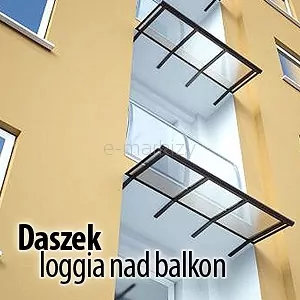 Daszek nad balkon płaski