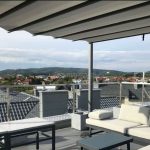 Dach rzymski w pergoli dragon układa się w estetyczne fale