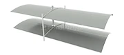 Kolory lameli do żaluzji fasadowych C80 odcień RAL9007 Szare aluminium C50L
