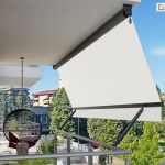 Markiza balkonowa do poręczy okrągłej italia selt