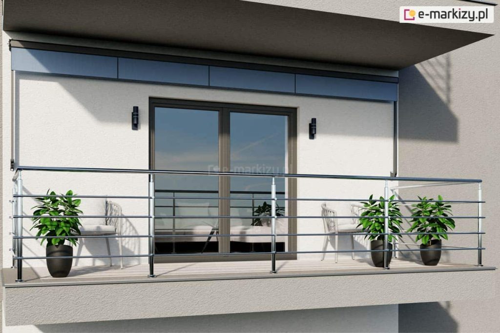 Markiza balkonowa w kasecie ochronnej italia, markziy balkonowe selt
