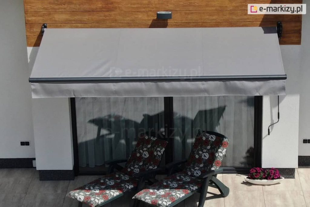 Markiza bez kasety ochronnej, osłona malta, Markiza nad ogród