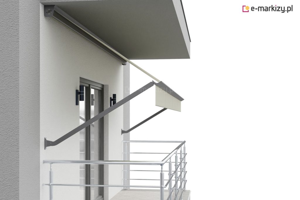 Markiza mocowana do balkonu piętro wyżej italia selt