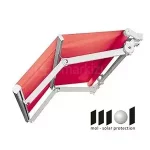 Czerwona markiza łamana Allegro firmy Mol