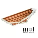 Markiza w tkaninę w pasy Mezzo Mol