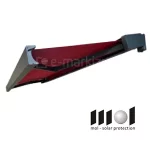 Nowoczesna markiza Quadra Mol w prostokątnej kubistycznej kasecie w kolorze grafit