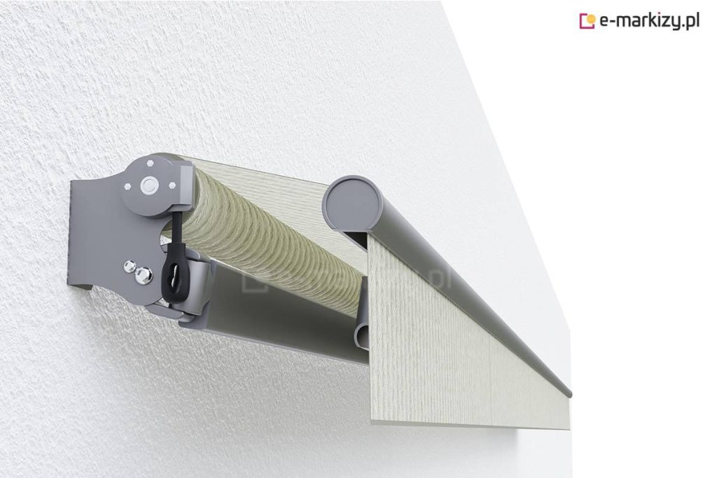 Markiza vivo w standardzie wyposażona jest w napęd ręczny korbowy