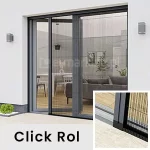 Moskitiera plisowana ClickRol na drzwi - Plisowana siatka przeciw owadom na taras