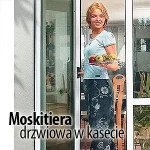 Moskitiera rolowana pozioma na drzwi - Zwijana do kasetki siatka przeciw owadom na taras