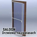Moskitiera na zawiasach Saloon Mol na drzwi - Otwierana siatka przeciw owadom na balkon i taras