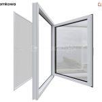 Moskitiera okienna ramkowa schemat montażu na ramę okienną