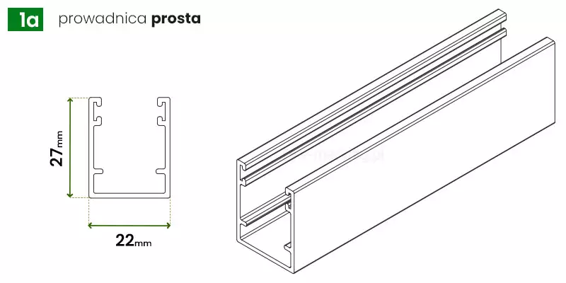 Prowadnica boczna zwykła
