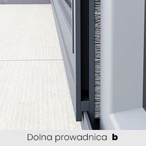 Moskitiera slim dolna prowadnica typ b