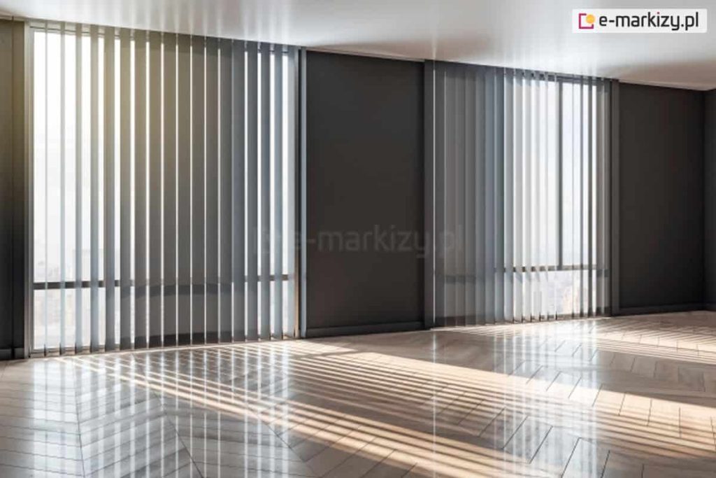 Lekko uchylone verticale wpuszczają do wnętrza światło