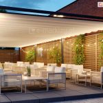 Pergola do ogródka piwnego, pergola costa corner