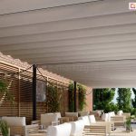 Pergola elektryczna costa corner, pergola elektryczna z tkaniną