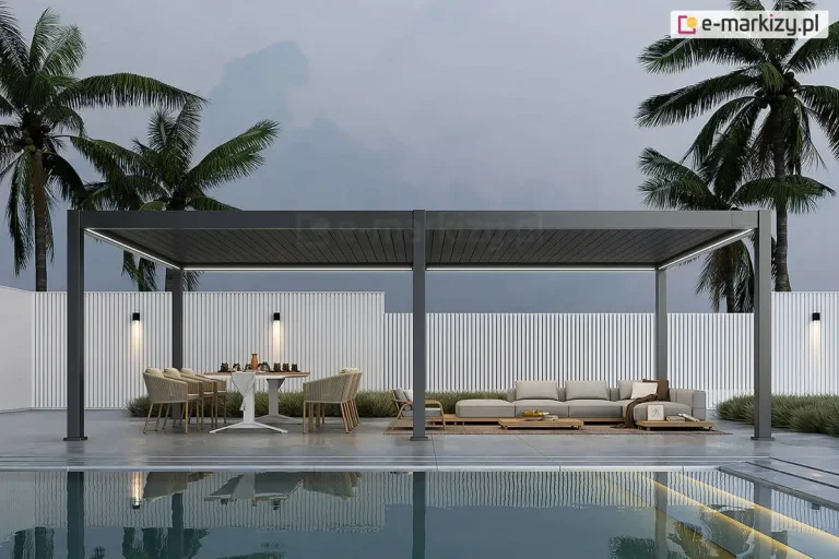 Pergola ogrodowa 8x4 m rubio