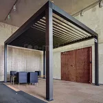 Pergola SB 350 z otwieranym dachem lamelowym w wersji wolnostojącej