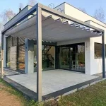 Pergola Tako z rozwijanym dachem tkaninowym w wersji wolnostojącej