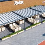 Pergole restauracyjne na wymiar, pergola do restauracji costa corner wolnostojąca