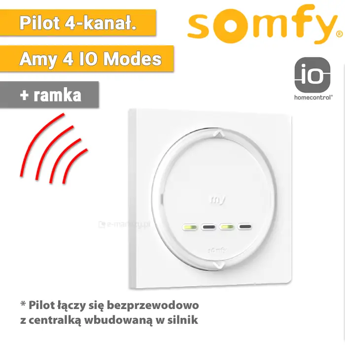 Somfy Amy Modes 4 io 1871113 z ramką