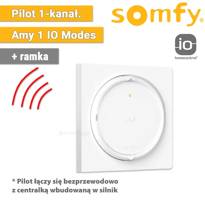 Somfy Amy Modes 1 io 1871075 z ramką
