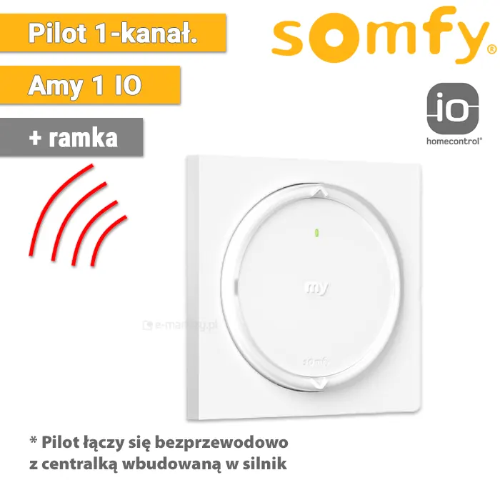 Somfy Amy 1 io 1871058 z ramką