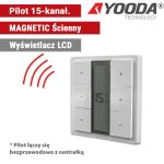 Pilot 15-kanałowy z magnetycznym uchwytem naściennym