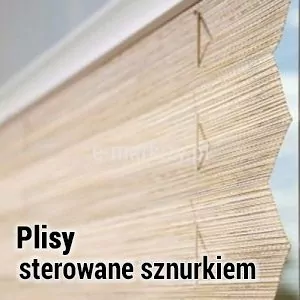 Plisa – Żaluzja Plisowana – Sterowanie Sznurkiem