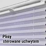 Żaluzja plisowana tkaninowa rozwijana za pomocą uchwytu