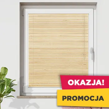 OKAZJA – Żaluzja Drewniana 25mm (87x138cm) – PROMOCYJNA CENA