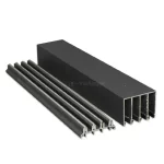 Zestaw prowadnicy dolnej i górnej do systemu ściany przesuwnych Auris - 4 tory