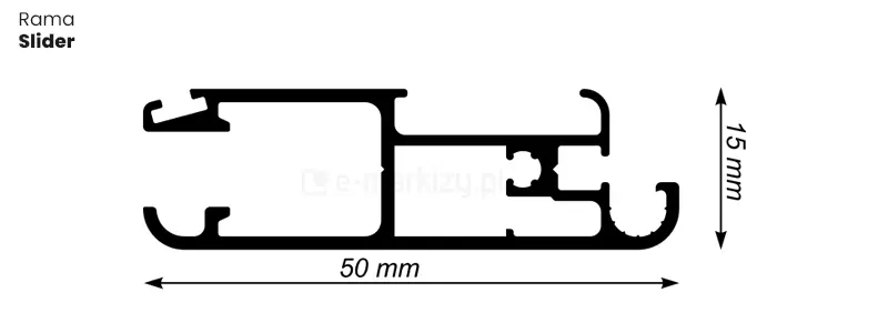 Rama moskitiery – przekrój