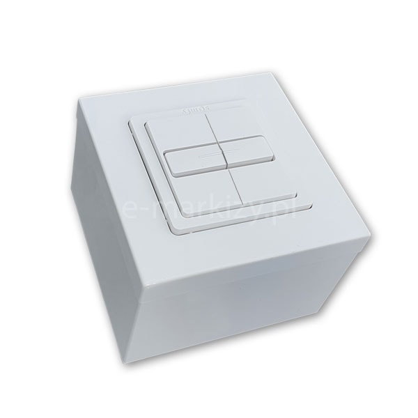 Przełącznik Smoove Duo WT z natynkową ramką montażową (z podtrzymaniem) 1800505 + 9019971