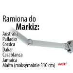 Części do markiz tarasowych firmy Selt - ramię