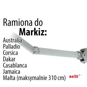 Części do markiz tarasowych firmy Selt - ramię