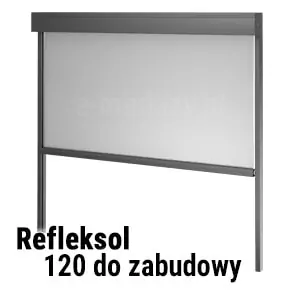 Roleta screen Refleksol 120 w kasecie ochronnej podtynkowej