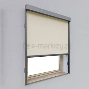 Roleta screen Refleksol 120 Ziiip w kasecie ochronnej i prowadnicami zip