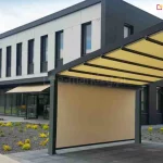 Roleta kasetowa zip 78 mol tworząca ścianę zadaszenia