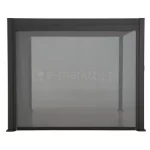 Frontowa lub boczna roleta zewnętrzna typu refleksol z przezierną tkaniną do pergol tarasowych Gloria