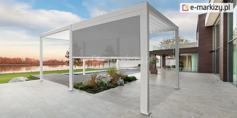 Roleta screen do pergoli lamelowej gloria